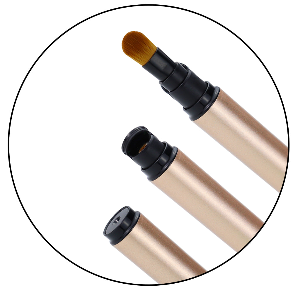 Auto Cap Makeup Brush Champagne Gold 10 Types
